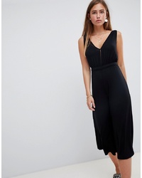 Miss Selfridge Jumpsuit With V Neck In Black