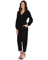Maggy London Lantern Sleeve Ankle Jumpsuit Jumpsuit Rompers One Piece
