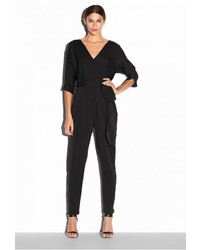 Milly Stretch Silk Crepe Dolman Jumpsuit