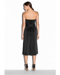 Milly Stretch Silk Crepe Strapless Culotte Jumpsuit