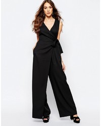Neon Rose Wrap All In One Jumpsuit