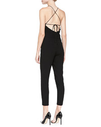 Theory Roxie Tie Back Crepe Jumpsuit