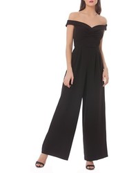 JS Collections Shirred Jersey Off The Shoulder Jumpsuit
