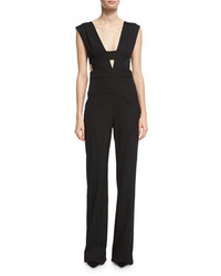 Narciso Rodriguez Sleeveless Cage Top Virgin Wool Jumpsuit