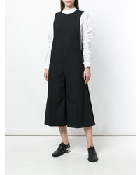 Comme Des Garçons Noir Kei Ninomiya Sleeveless Cropped Wide Leg Jumpsuit