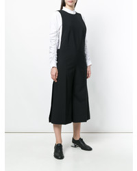 Comme Des Garçons Noir Kei Ninomiya Sleeveless Cropped Wide Leg Jumpsuit