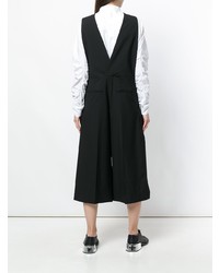 Comme Des Garçons Noir Kei Ninomiya Sleeveless Cropped Wide Leg Jumpsuit