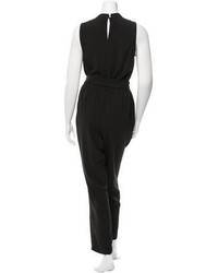 Peter Som Sleeveless Tie Accented Jumpsuit