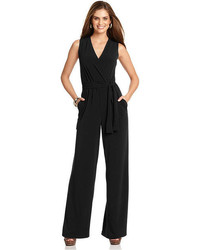 NY Collection Sleeveless Wide Leg Jumpsuit