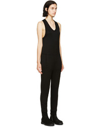 Alexander Wang T By Black French Terry Jumpsuit