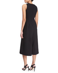Alexander Wang T By Stretch Twill V Neck Gaucho Jumpsuit