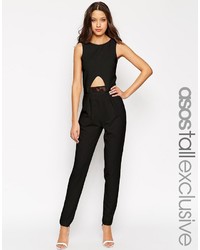 Asos Tall Tailored Jumpsuit With Metal Bar