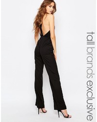 True Decadence Tall Strappy Open Back Detail Jumpsuit