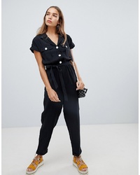 New Look Utility Button Through Jumpsuit