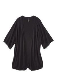 labworks for Target Labworks Plus Size Short Kimono Sleeve Cardigan Black 3