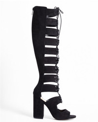 Express Lace Up Knee High Boots