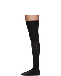 Wolford Black Fatal 80 Seamless Stay Up Thigh High Socks