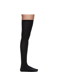 Wolford Black Fatal 80 Seamless Stay Up Thigh High Socks