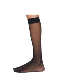 Wolford Black Individual 10 Knee High Socks