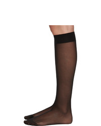 Wolford Black Individual 10 Knee High Socks