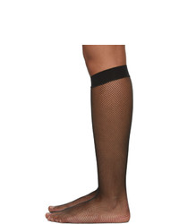 Wolford Black Twenties Knee High Socks