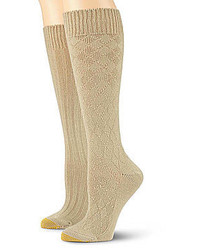 Gold Toe Goldtoe 2 Pk Wool Blend Argyle Knee High Socks