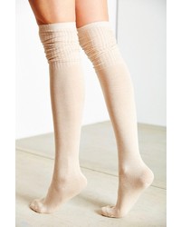 Urban Outfitters Ribbed Cuff Over The Knee Sock