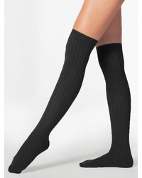 American Apparel Ribbed Modal Over The Knee Sock