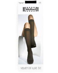 Wolford Velvet De Luxe 50 Denier Knee High Socks