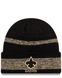 New Era Black New Orleans Saints 2021 Nfl Sideline Tech Cuffed Knit Hat At Nordstrom