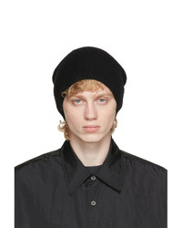 Our Legacy Black Wool Knitted Beanie