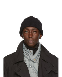 Lemaire Black Wool Rib Hat