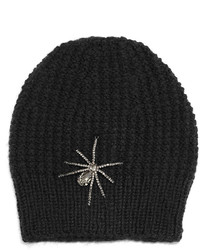Jennifer Behr Crystal Spider Knit Beanie Hat
