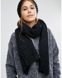 Pieces Knitted Scarf And Beanie Set