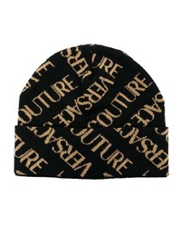 VERSACE JEANS COUTURE Logo Intarsia Knit Beanie