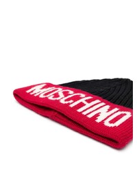 Moschino Ribbed Knit Wool Beanie