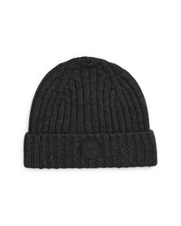 Ted Baker London Tolton Rib Knit Beanie In Dk Grey At Nordstrom