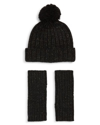 UGGR Collection Ugg Shimmer Cable Knit S Pom Beanie Set