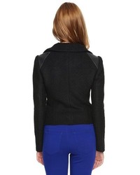 Juicy Couture Textured Sweater Knit Jacket