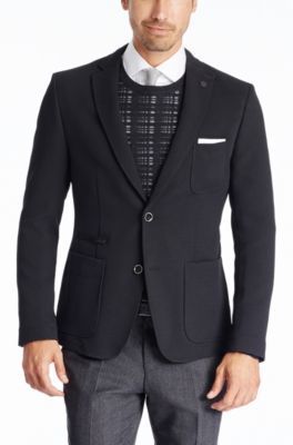 Hugo Boss Nackston Slim Fit Knit Textured Sport Coat 40r Black, $645 ...