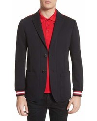 Givenchy Stripe Trim Jersey Sport Coat