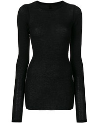 Isabel Benenato Fitted Knitted Top