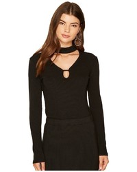 BB Dakota Jack By Wilmer Rib Knit Top With Front Cut Out Clothing