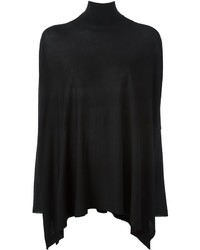P.A.R.O.S.H. Roll Neck Flared Knitted Blouse