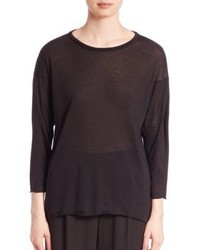 Vince Raw Edge Knit Top