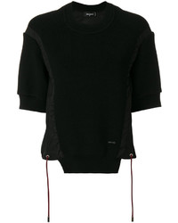 Dsquared2 Rib Knit Panelled Top