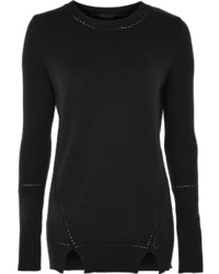 Topshop Seam Front Longline Knitted Top