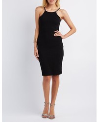Charlotte Russe Ribbed Backless Bodycon Dress