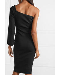 SOLACE London The Fiorella One Shoulder Stretch Knit Dress