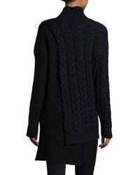 Stella McCartney Chunky Stitch Mixed Knit Tunic Sweater